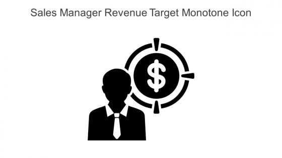 Sales Manager Revenue Target Monotone Icon In Powerpoint Pptx Png And Editable Eps Format