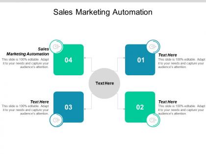 Sales marketing automation ppt powerpoint presentation slides brochure cpb