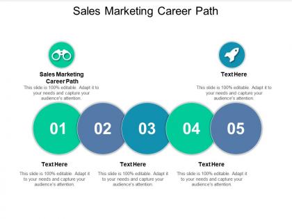 Sales marketing career path ppt powerpoint presentation file ideas cpb