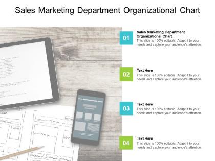 Sales marketing department organizational chart ppt powerpoint presentation gallery format cpb