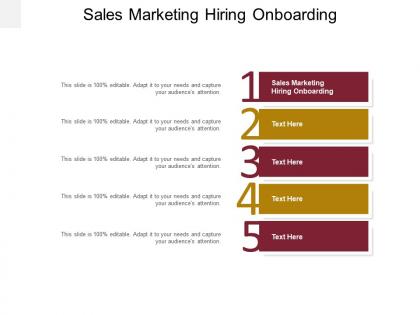Sales marketing hiring onboarding ppt powerpoint presentation outline infographic template cpb