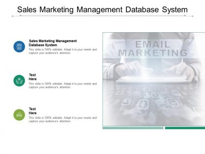 Sales marketing management database system ppt powerpoint graphics cpb