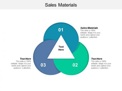 Sales materials ppt powerpoint presentation gallery show cpb