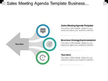 Sales meeting agenda template business strategy implementation forecasting strategic cpb