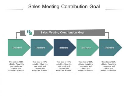 Sales meeting contribution goal ppt powerpoint presentation icon ideas cpb
