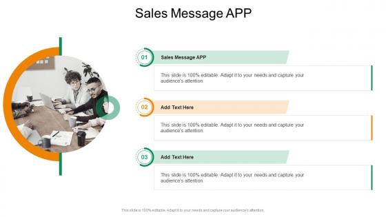 Sales Message APP In Powerpoint And Google Slides Cpb
