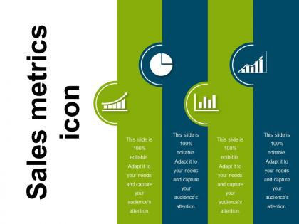 Sales metrics icon ppt background