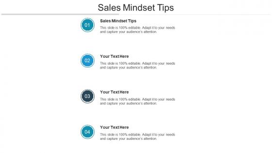 Sales mindset tips ppt powerpoint presentation slides template cpb