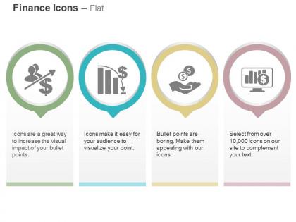 Sales monitor roi chart fail ppt icons graphics