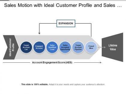 Sales motion with ideal customer profile and sales qualified lead