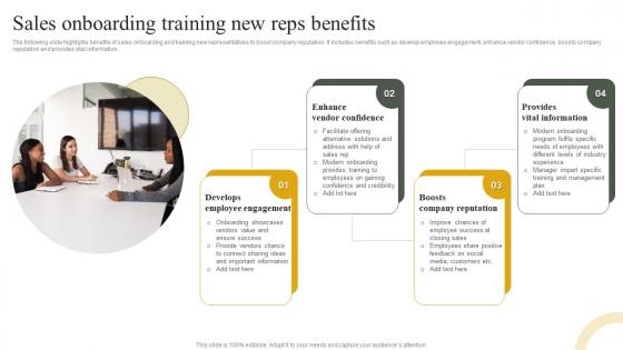 Sales Onboarding Training New Reps Benefits
