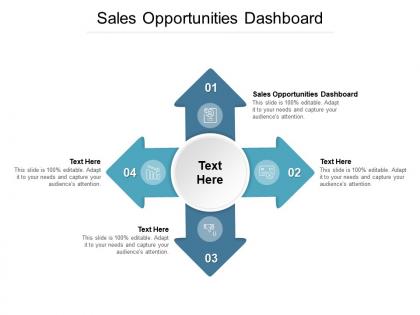 Sales opportunities dashboard ppt powerpoint presentation show shapes cpb