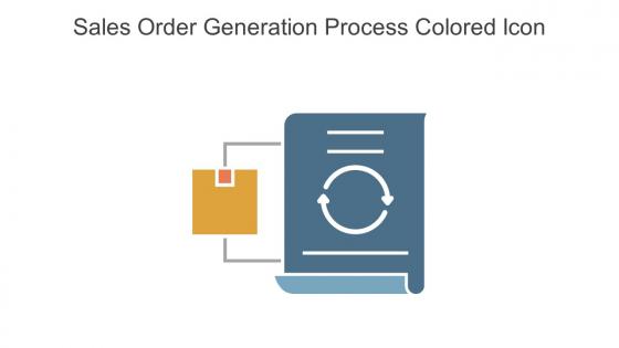 Sales Order Generation Process Colored Icon In Powerpoint Pptx Png And Editable Eps Format