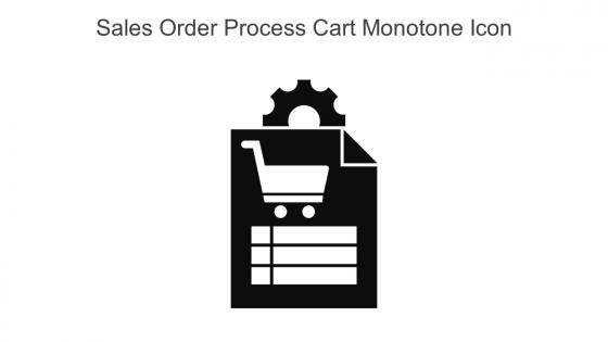 Sales Order Process Cart Monotone Icon In Powerpoint Pptx Png And Editable Eps Format