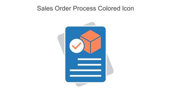 Sales Order Process Colored Icon In Powerpoint Pptx Png And Editable Eps Format
