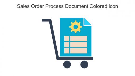 Sales Order Process Document Colored Icon In Powerpoint Pptx Png And Editable Eps Format
