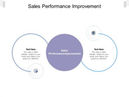 Sales performance improvement ppt powerpoint presentation infographic template cpb
