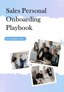 Sales Personal Onboarding Playbook Report Sample Example Document
