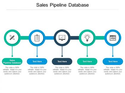 Sales pipeline database ppt powerpoint presentation icon portfolio cpb