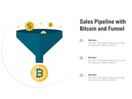 Sales pipeline with bitcoin and funnel