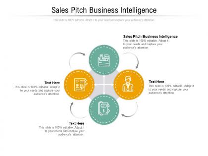 Sales pitch business intelligence ppt powerpoint presentation infographics icons cpb