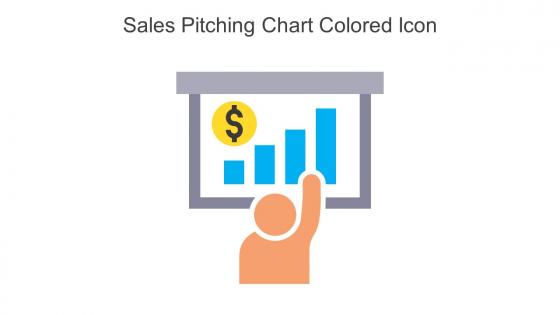 Sales Pitching Chart Colored Icon In Powerpoint Pptx Png And Editable Eps Format