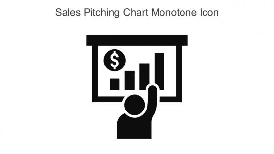 Sales Pitching Chart Monotone Icon In Powerpoint Pptx Png And Editable Eps Format