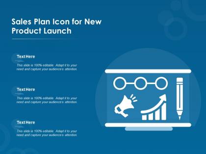 Sales plan icon for new product launch