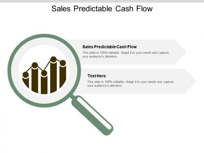 Sales predictable cash flow ppt powerpoint presentation show designs download cpb