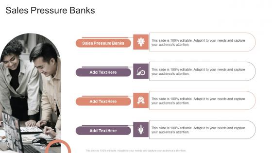 Sales Pressure Banks In Powerpoint And Google Slides Cpb