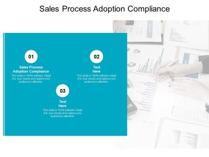 Sales process adoption compliance ppt powerpoint presentation ideas portfolio cpb