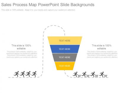 Sales process map powerpoint slide backgrounds