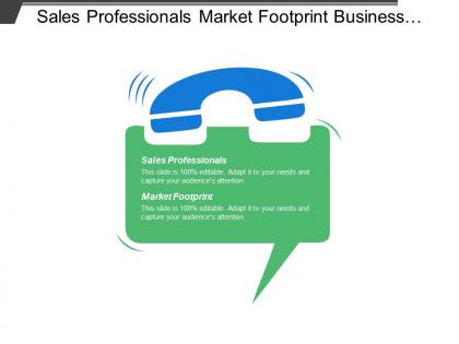 Sales professionals market footprint business potential investment individuals development