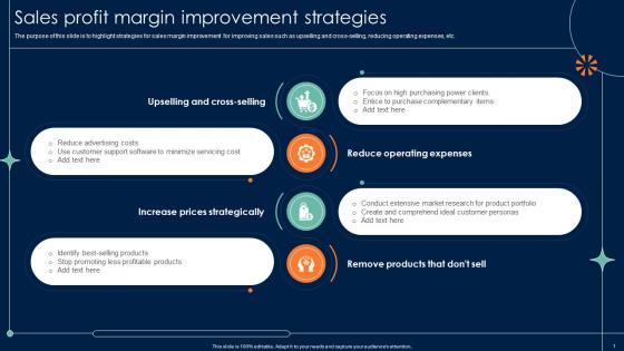 Sales Profit Margin Improvement Strategies