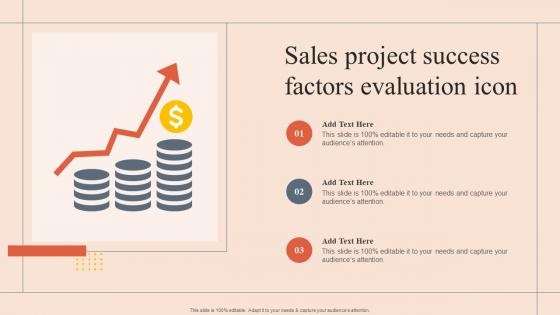 Sales Project Success Factors Evaluation Icon