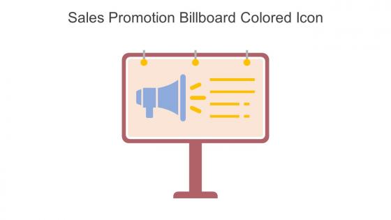 Sales Promotion Billboard Colored Icon In Powerpoint Pptx Png And Editable Eps Format