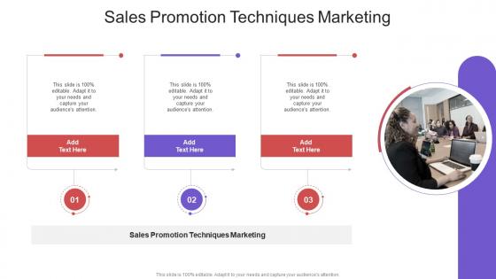Sales Promotion Techniques Marketing In Powerpoint And Google Slides Cpb