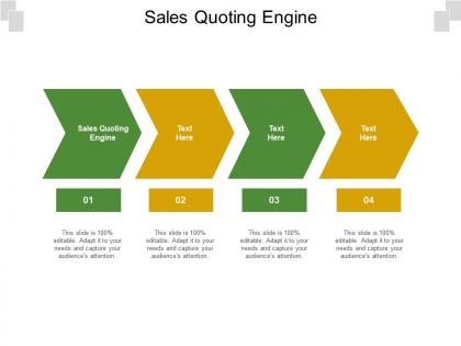 Sales quoting engine ppt powerpoint presentation infographic template display cpb