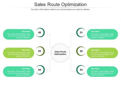 Sales route optimization ppt powerpoint presentation visual aids styles cpb