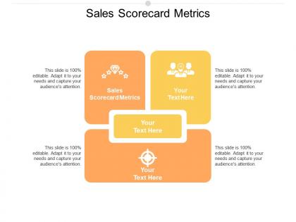 Sales scorecard metrics ppt powerpoint presentation icon shapes cpb