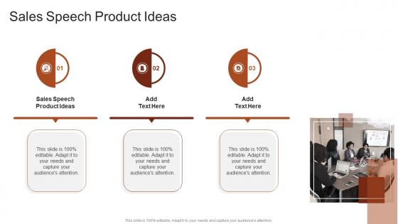 Sales Speech Product Ideas In Powerpoint And Google Slides Cpb