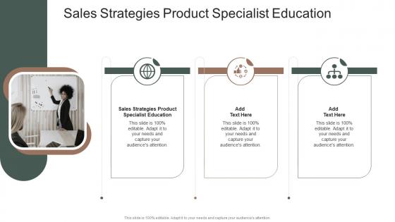 Sales Strategies Product Specialist Education In Powerpoint And Google Slides Cpb