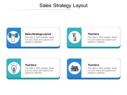 Sales strategy layout ppt powerpoint presentation gallery template
