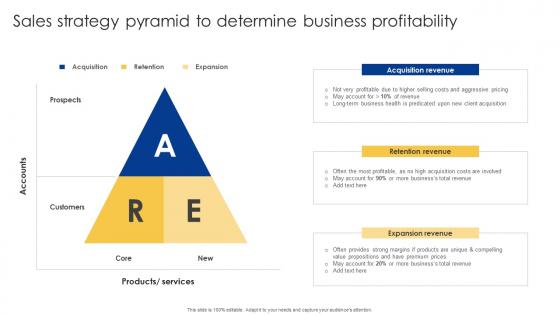 Sales Strategy Pyramid To Determine Business Profitability Powerful Sales Tactics For Meeting MKT SS V