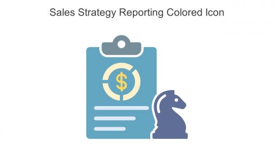 Sales Strategy Reporting Colored Icon In Powerpoint Pptx Png And Editable Eps Format