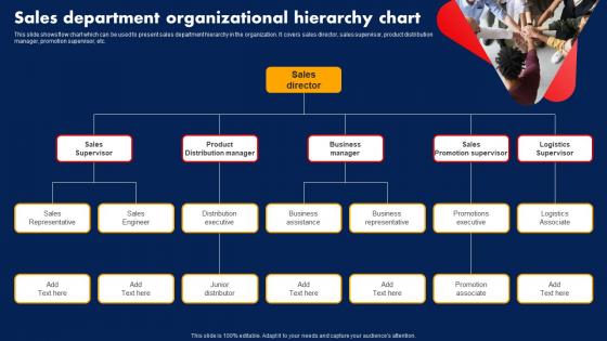 Sales Strategy To Boost Sales Department Organizational Hierarchy Chart Strategy SS V