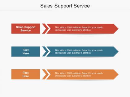 Sales support service ppt powerpoint presentation icon gallery cpb