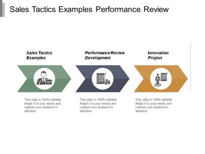 Sales tactics examples performance review development innovation project cpb