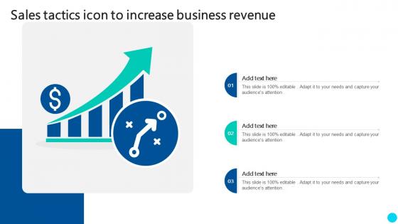 Sales Tactics Icon To Increase Business Revenue
