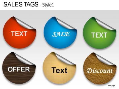 Sales tags style 1 powerpoint presentation slides